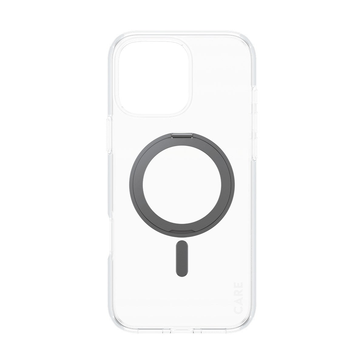 CARE by PanzerGlass® Case Transparent w. Black Kickstand & MagSafe iPhone 16 Pro Max